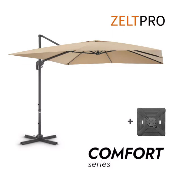 Saulessargs ar atsvara paliktni Solid Comfort Taupes krāsā