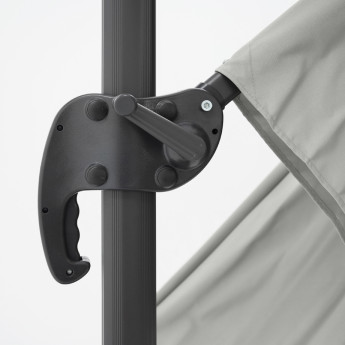 Saulessargs ar atsvara paliktni Solid Comfort Gaiši pelēkā krāsā Saulessargs ar atsvara paliktni Solid Comfort Gaiši pelēkā krāsā