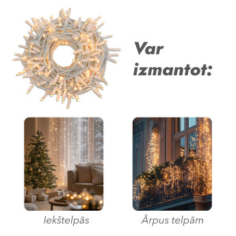 Āra un iekštelpu virtene (LED apgaismojums) 10 m PROLED balta Āra un iekštelpu virtene (LED apgaismojums) 10 m PROLED balta