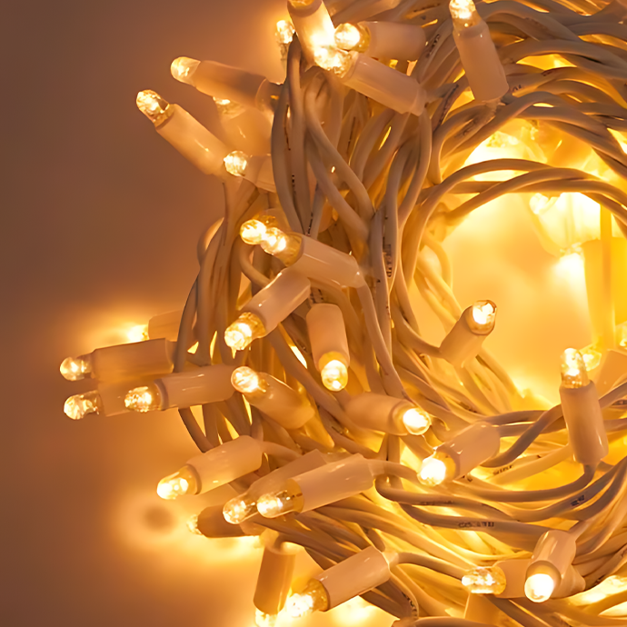 Āra un iekštelpu virtene (LED gaismas) 50 m PROLED balta
