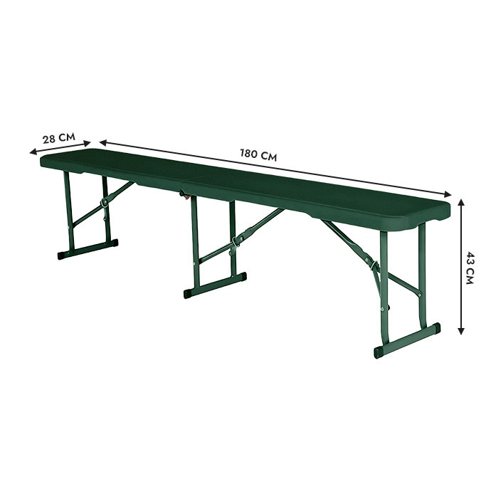 Saliekams sols 180 Zaļš