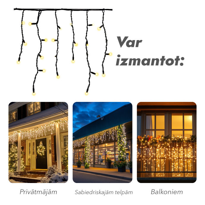 Āra virtenes lāstekas PROLED IP67 3m