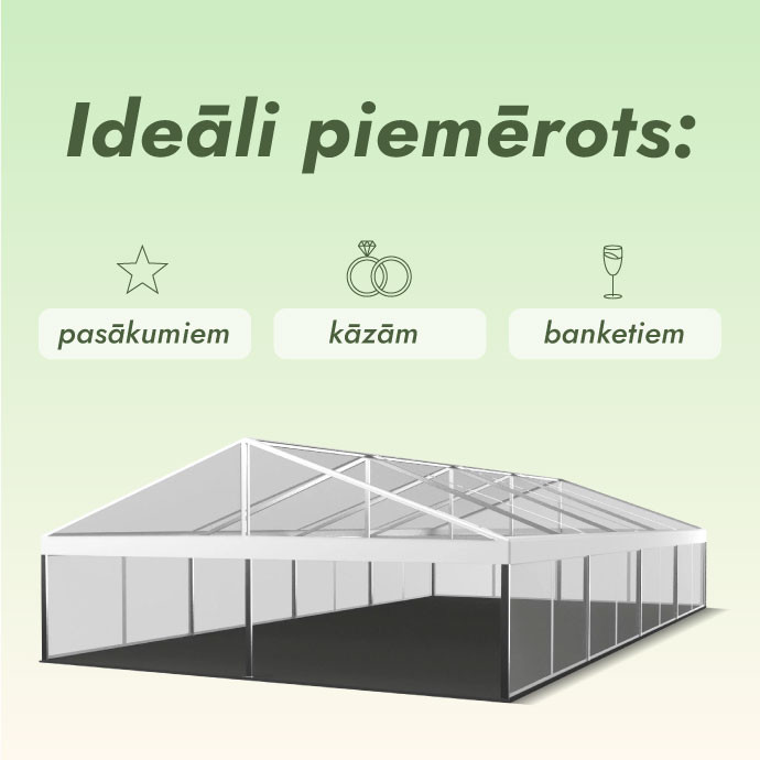 Moduļu paviljons Caurspīdīgs (200 m2)