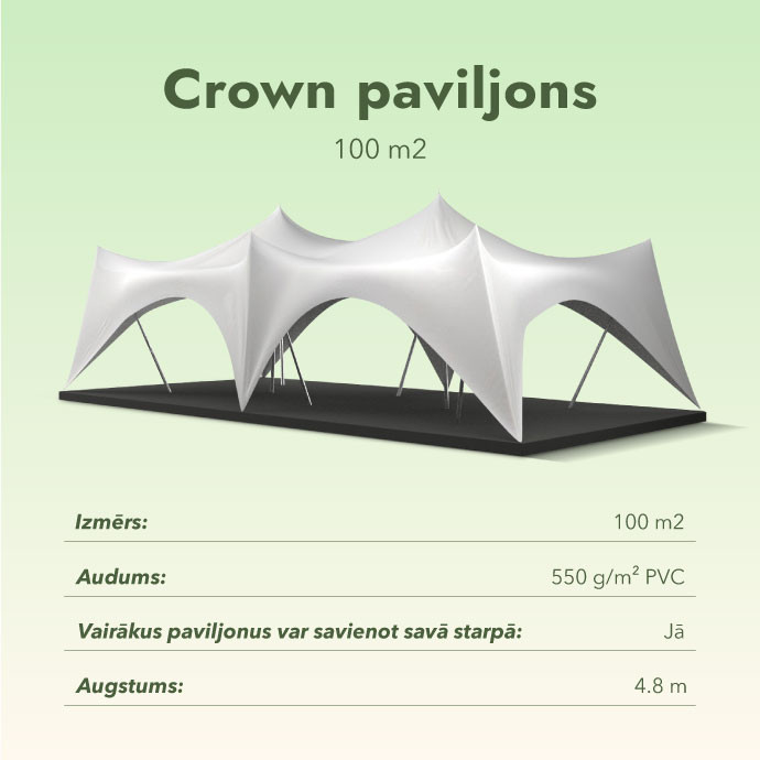 Crown paviljons 100 m2