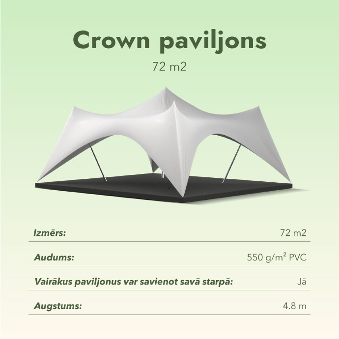 Crown paviljons 72 m2