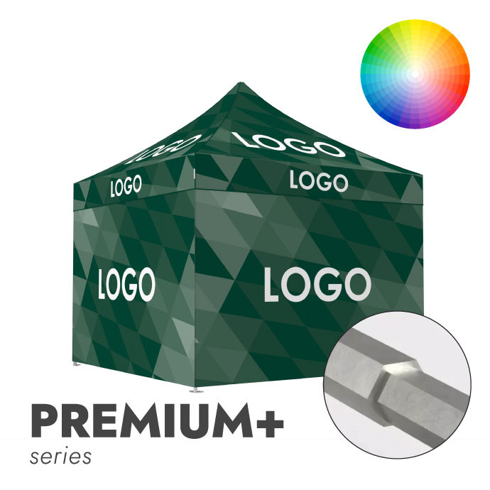 Reklāmas telts 3x3 izvēlētā krāsā Zeltpro Premium+ ar jumta un 4 sienu apdruku Reklāmas telts 3x3 izvēlētā krāsā Zeltpro Premium+ ar jumta un 4 sienu apdruku