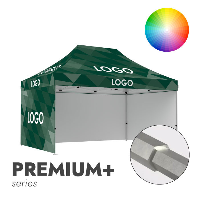 Reklāmas telts 3x4,5 izvēlētā krāsā Zeltpro Premium+ ar jumta un 4 sienu apdruku Reklāmas telts 3x4,5 izvēlētā krāsā Zeltpro Premium+ ar jumta un 4 sienu apdruku