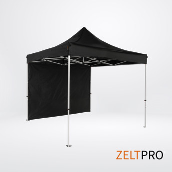 Pop up telts jumts un sienas (4 gab.) komplekts 3x3 Melna Zeltpro TITAN