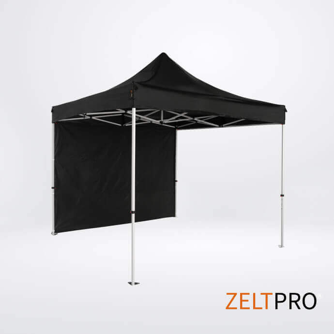 Pop up telts jumts un sienas (4 gab.) komplekts 3x3 Melna Zeltpro TITAN