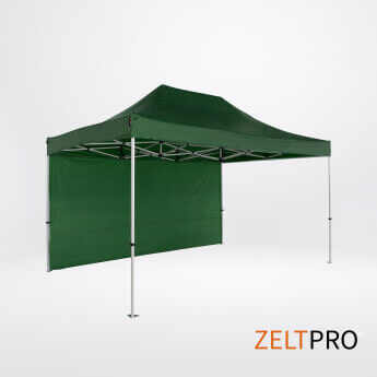 Pop up telts jumts un sienas (4 gab.) komplekts 3x4,5 Zaļa Zeltpro TITAN