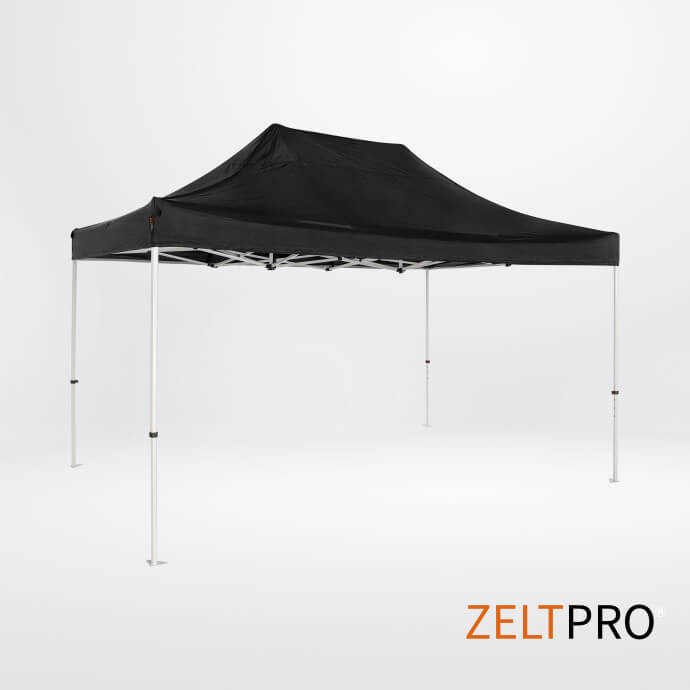 Pop up telts jumts un sienas (4 gab.) komplekts 3x4,5 Melna Zeltpro PROFRAME