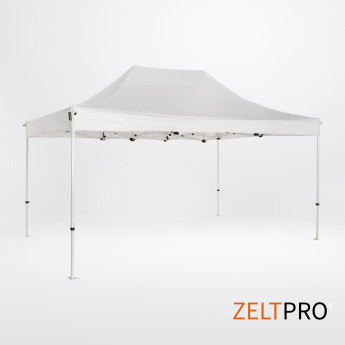 Pop up telts jumts un sienas (4 gab.) komplekts 3x4,5 Balta Zeltpro PROFRAME