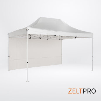 Pop up telts jumts un sienas (4 gab.) komplekts 3x4,5 Balta Zeltpro PROFRAME