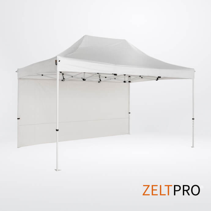 Pop up telts jumts un sienas (4 gab.) komplekts 3x4,5 Balta Zeltpro PROFRAME