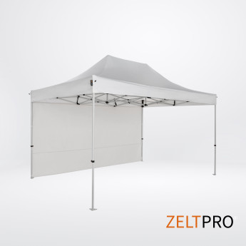 Pop up telts jumts un sienas (4 gab.) komplekts 3x4,5 Balta Zeltpro TITAN