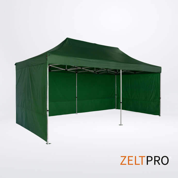 Pop up telts jumts un sienas (4 gab.) komplekts 3x6 Zaļa Zeltpro TITAN