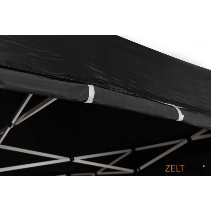 Pop up telts jumts un sienas (4 gab.) komplekts 3x6 Melna Zeltpro PROFRAME