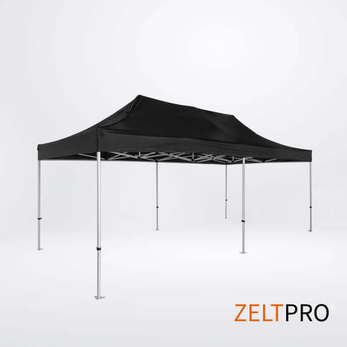 Pop up telts jumts un sienas (4 gab.) komplekts 3x6 Melna Zeltpro TITAN