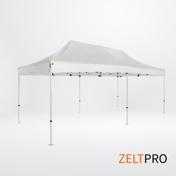Pop up telts jumts un sienas (4 gab.) komplekts 3x6 Balta Zeltpro PROFRAME
