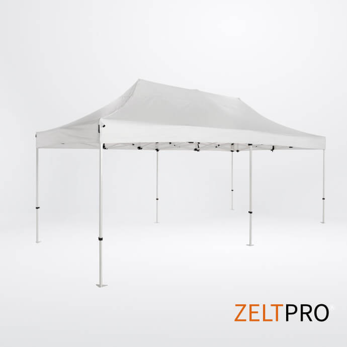 Pop up telts jumts un sienas (4 gab.) komplekts 3x6 Balta Zeltpro PROFRAME