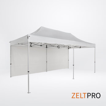Pop up telts jumts un sienas (4 gab.) komplekts 3x6 Balta Zeltpro TITAN