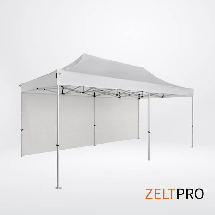 Pop up telts jumts un sienas (4 gab.) komplekts 3x6 Balta Zeltpro TITAN