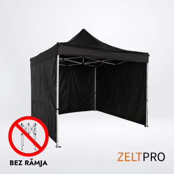 Pop up telts jumts un sienas (4 gab.) komplekts 3x3 Melna Zeltpro TITAN