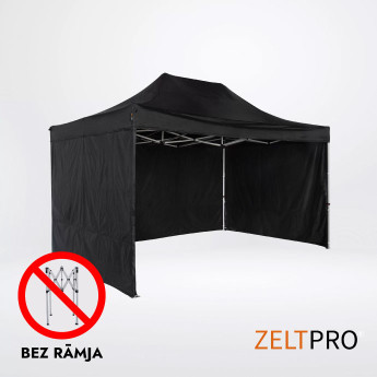 Pop up telts jumts un sienas (4 gab.) komplekts 3x4,5 Melna Zeltpro TITAN
