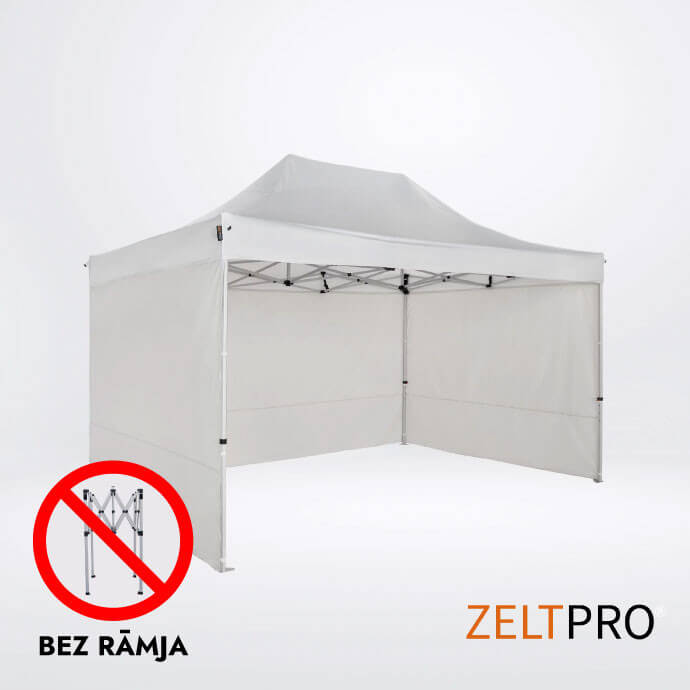 Pop up telts jumts un sienas (4 gab.) komplekts 3x4,5 Balta Zeltpro TITAN