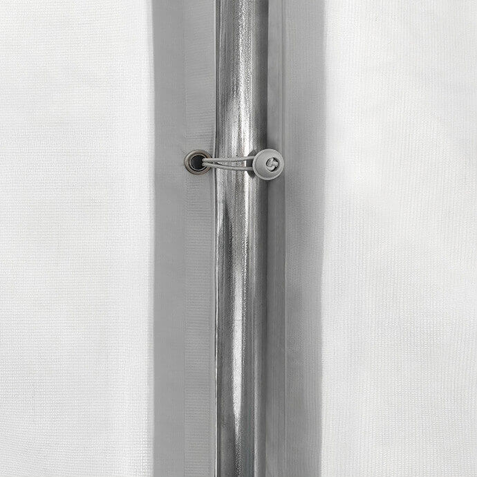 PVC Telts - Paviljons 4 x 8 Balts/Pelēks