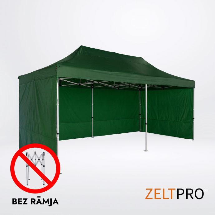 Pop up telts jumts un sienas (4 gab.) komplekts 3x6 Zaļa Zeltpro TITAN