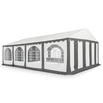 PVC Telts - Paviljons 5 x 8 Balts/Pelēks