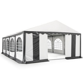PVC Telts - Paviljons 5 x 8 Balts/Pelēks