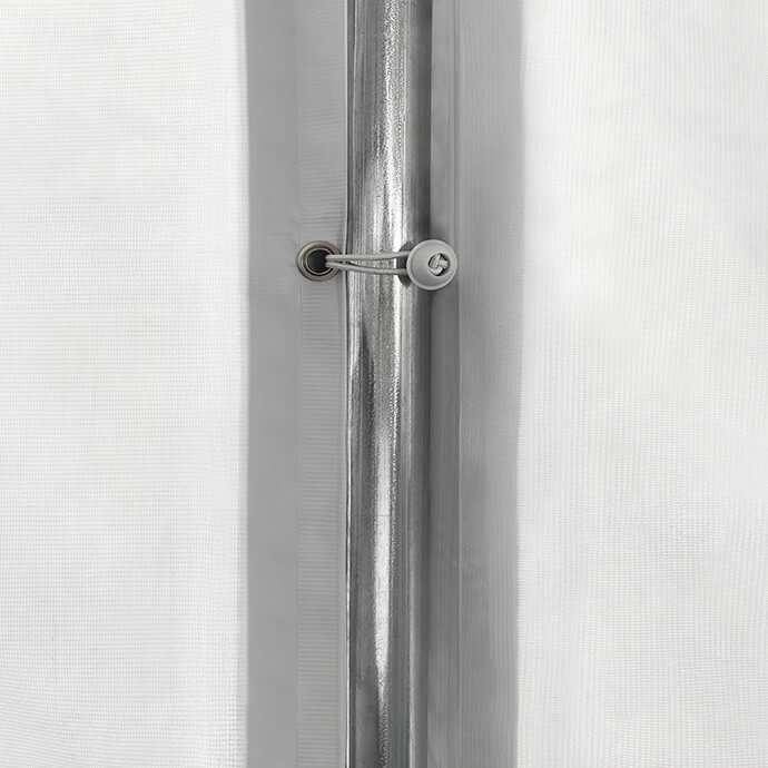 PVC Telts - Paviljons 5 x 8 Balts/Pelēks