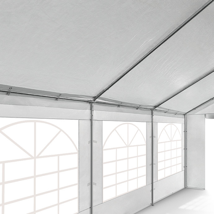 PE Telts - Paviljons 5 x 10 Balts