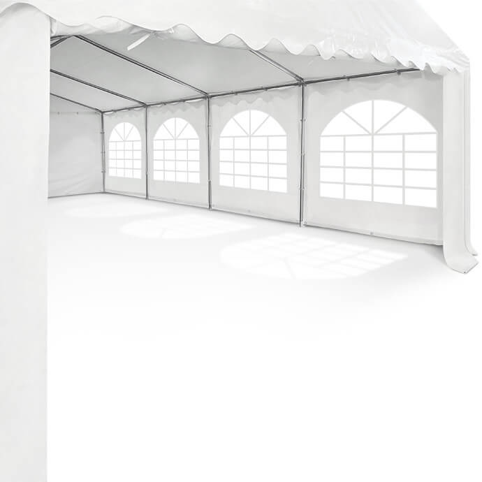 PVC Telts - Paviljons 5 x 10 Balts
