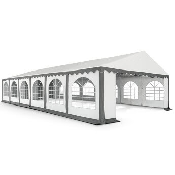 PVC Telts - Paviljons 6 x 12 Balts/Pelēks