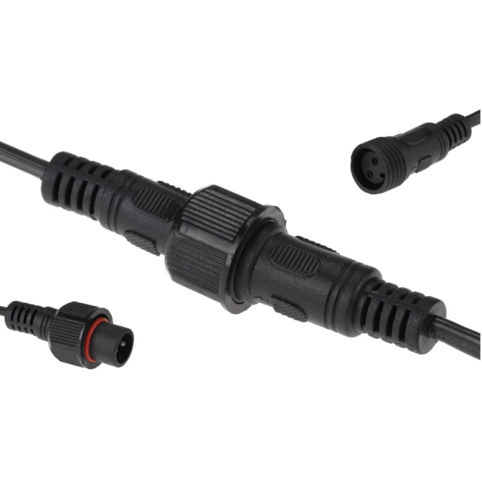 Āra virtene (LED lampiņas) 10 m Glow melna krāsa Matēta