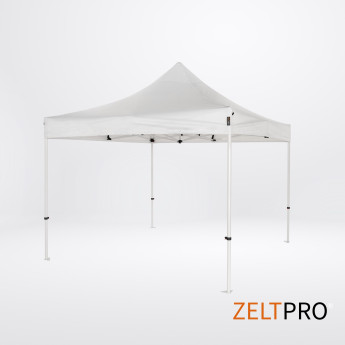 Pop up telts jumts un sienas (4 gab.) komplekts 2x2 Balta Zeltpro PROFRAME
