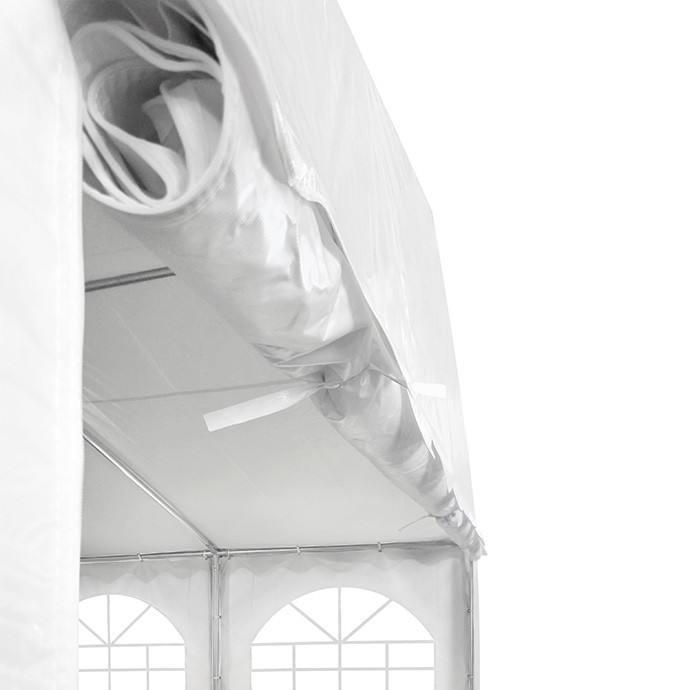 PVC Telts - Paviljons 6 x 12 Balts