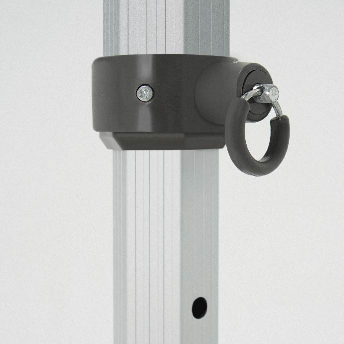 Reklāmas telts 3x3 izvēlētā krāsā Zeltpro Premium+ ar 4 sienām un 3 termo uzlīmēm uz jumta sāniem