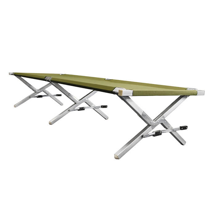 Saliekamā alumīnija armijas/pārgājienu gulta - 210cm