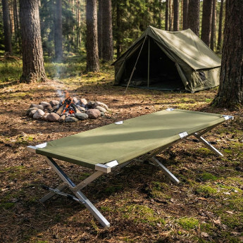 Saliekamā alumīnija armijas/pārgājienu gulta - 210cm