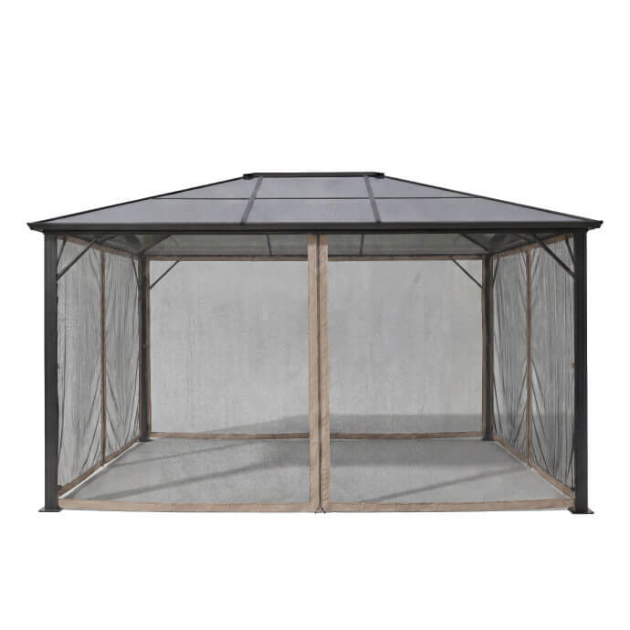 Moskītu tīkli (4 sienas) dārza nojumei Zeltpro Deluxe 300x400, krēmkrāsas