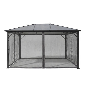 Moskītu tīkli (4 sienas) dārza nojumei Zeltpro Deluxe 300x400, pelēka