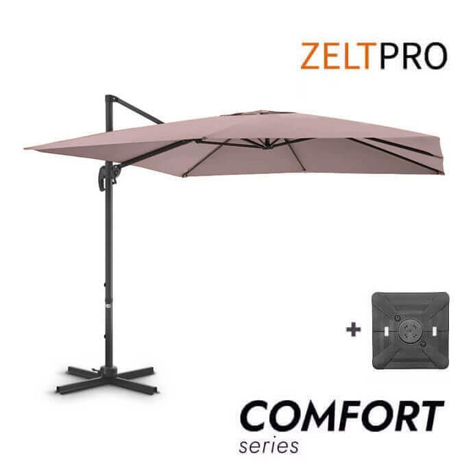 Saulessargs ar atsvara paliktni Solid Comfort Taupes krāsā