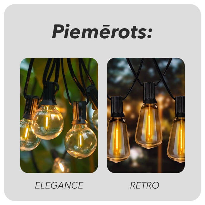 Pagarinātāja kabelis lampas virtenei Connect (Elegance, Retro)