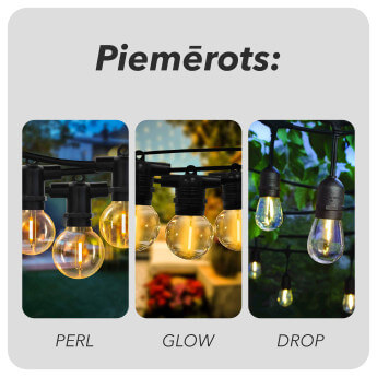 Led lampiņu virtenes (ziemassvētku) barošanas vads Connect (Perl, Glow, Drop)