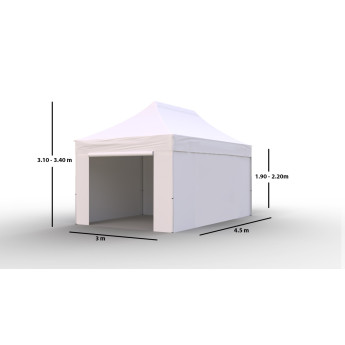 Tirdzniecības telts 3x4,5 Balta Zeltpro PROFRAME