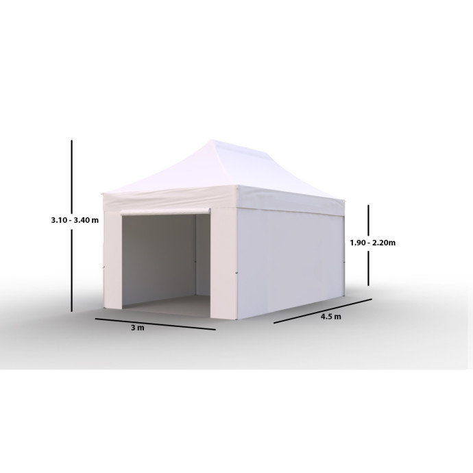 Tirdzniecības telts 3x4,5 Balta Zeltpro PROFRAME